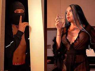 Busty Housewife Gets Fucked by a Masked Who Breaks Into Her House - Use My Honey Play Box Toy