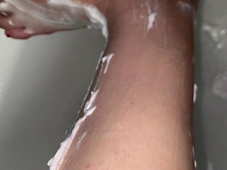 Hairy Legs Shaving Close up