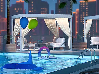 Ep9: Fucking Veronika by the Hotel Pool - Grand Tits Adventure (gameplay)