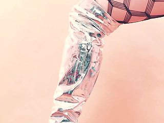 Pussy Play Sweet MILF Loves Stockings and Pvc Fetish Clothes!