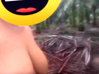 Mother-in-law plays Tarzan in the jungle piss