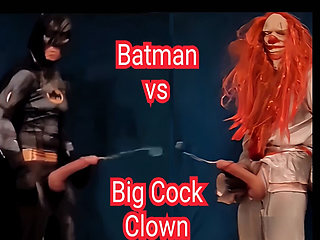 Batman Vs Insane Clown Big Cock Battle