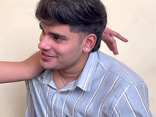 The boy fucked his stepsister with a mask on and licked her pussy.