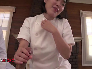 Shaved Pussy Ui Kinari craves intense JAV pleasure stockings Nurse