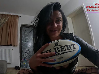 Rugby Ball Fetish Dirty Talk, Pussy Riding & Licking Gilbert Ball 303- Preview