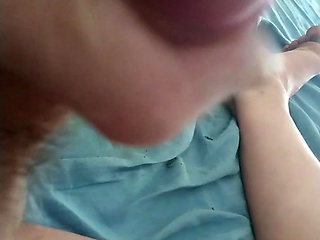 My swollen glans that makes a greasy spit after a handjob...