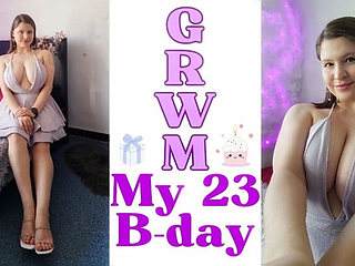 Birthday Teen TinniAngel Gets Ready & Changes on Camera - Big Natural Tits & Huge Booty Revealed