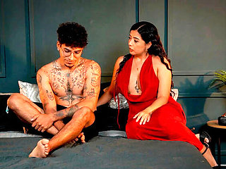 Stepmom Cheers Up StepSon After Breakup - Lina Henao Fucks Thiago Lopez Doggystyle