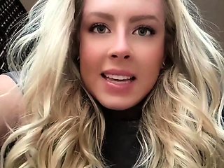 Curly Blonde Teen Records Solo Dildo Masturbation More at