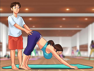 I knead my MILF Stepmom's ass in Yoga in Summertime Saga