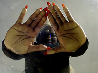 Macro Crushed Between Giant Breasts