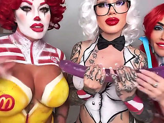 Halloween Dildo JOI with Friends