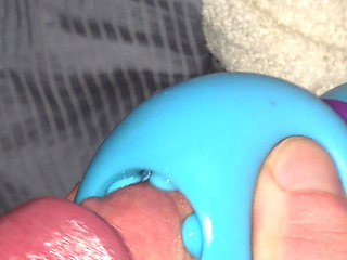 Slow Stroking Silicone Closeup Jerking off til I could not hold myself back any more