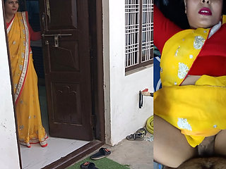 Standing at the door, the beautiful sister-in-law is waiting to get fucked by her brother-in-law.