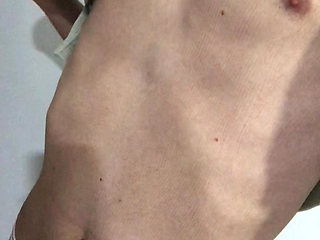 latino twink massaging