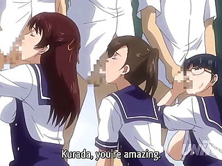 Hot Asian Schoolgirls Fuck in Hentai Gangbang - Subtitled Sex