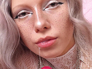 Enjoy a Sloppy Blowjob, Sex Between the Legs, Riding a Dildo and a Footjob - Everything Is Covered in Cum!