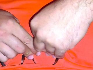 Pleasure glasses rub cummed