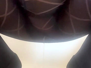 Pissing in My Thick Black Tights Patterned Pantyhose - Julie Cunningham