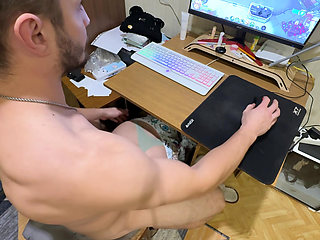 Fucked in the Ass Under the Table While I Was Playing Pc