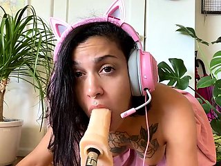 ASMR Dirty Talk and Fuck Machine Cum FULL SCENE