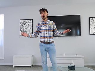 Pervy mommy with big boobies is getting fucked in POV