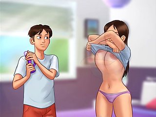 My stepsister with the big ass and big tits gets playful with me