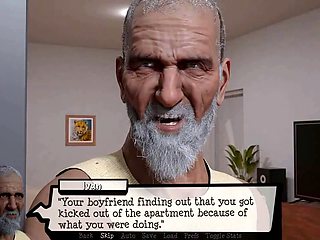 Outdoor wild mistress with a nude girl in Pandora's cell