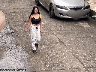 My Little Neighbor Was Just Going to the Store to Do Her Errand!