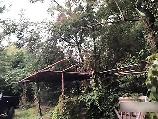 My Wife Luna Horny Outdoor Fuck with Gardener - Amateur Italian Couple Real Sex