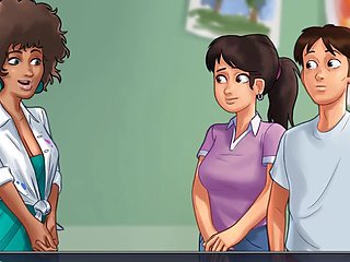 Summer escapade with big boobs and a funny twist featuring man sausage