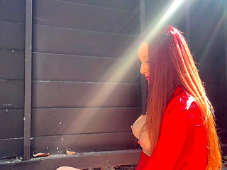 Italian Horny MILF Artemisia Love Showing Her Juicy Big Boobs Bouncing Outdoor