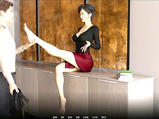 Anime fuck, sexy waitress, 3d animation