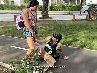 Casual Sex with Stranger, I Fuck Young Latina and Cum in Her Pussy