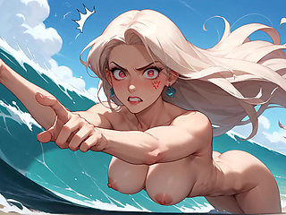 Platinum Beach Goddess: Solo Sunbathing Fantasy