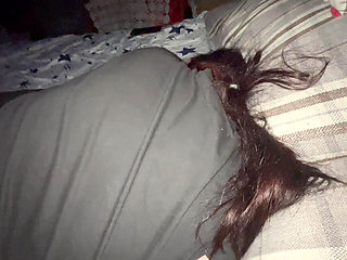 Cleopatra -Step Dad Is Watching TV In Bed And Fucks My Back Skin And Lets Go Inside Me