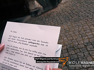 Lesbo Lena & Lana go on naughty blind date! Wolf Wagner