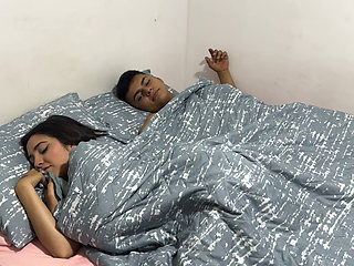 I am locked in the hotel room with the manager. We couldn't resist the urge to fuck so he ended up penetrating her.