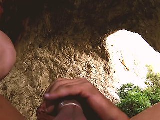 Fucking Hard in a Cave on the Beach