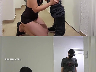 Cuckold Husband Takes Free Pizza, Wife Fucks Pizza Delivery Man and Feeds Husband His Cum