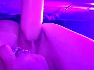 Riding my 13 inch dildo