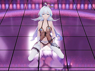 Mockingbird - Something Black Exposed Erotic Lingerie Thong Stage Performance Shame White Silk Pantyhose