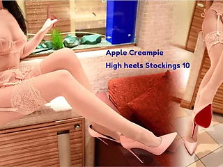 High Heels Stockings 10 Pink Temptation