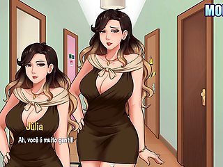 Steamy training session with my big-titted step-aunt-in-law while doing chores