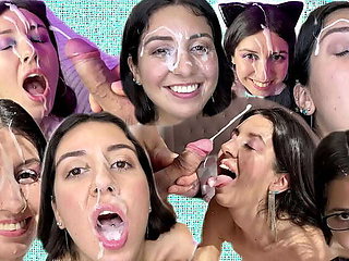Massive Cumshot Collection - Facials & Cum-in-Mouth - Swallowing Teen Katty West
