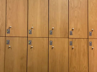 I Take You with Me to the Women's Locker Room and Shower  Part 1