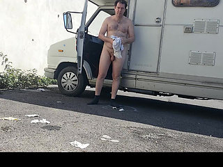 I get completely naked on the street