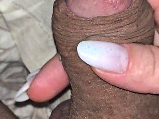 Step mom take care of injured step son big dick in erection by giving him a handjob