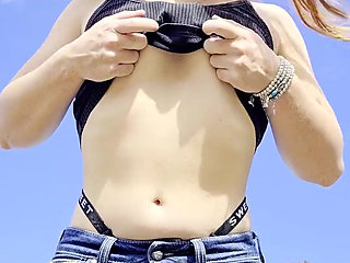 Redhead Shows off Body Parts and Ask for Honest Rate