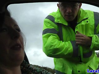 British mature in stockings pussypounded: Blowjob, Milf  Facial Porn